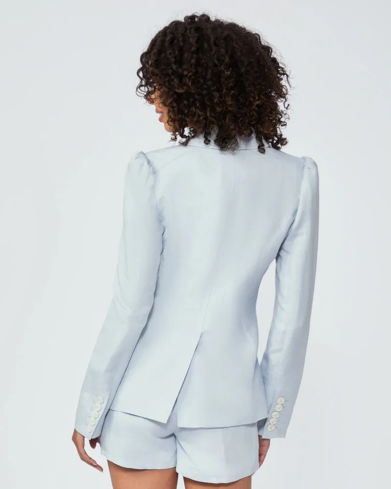 Paige - Chelsee Blazer with Puff Sleeve in Dove Grey