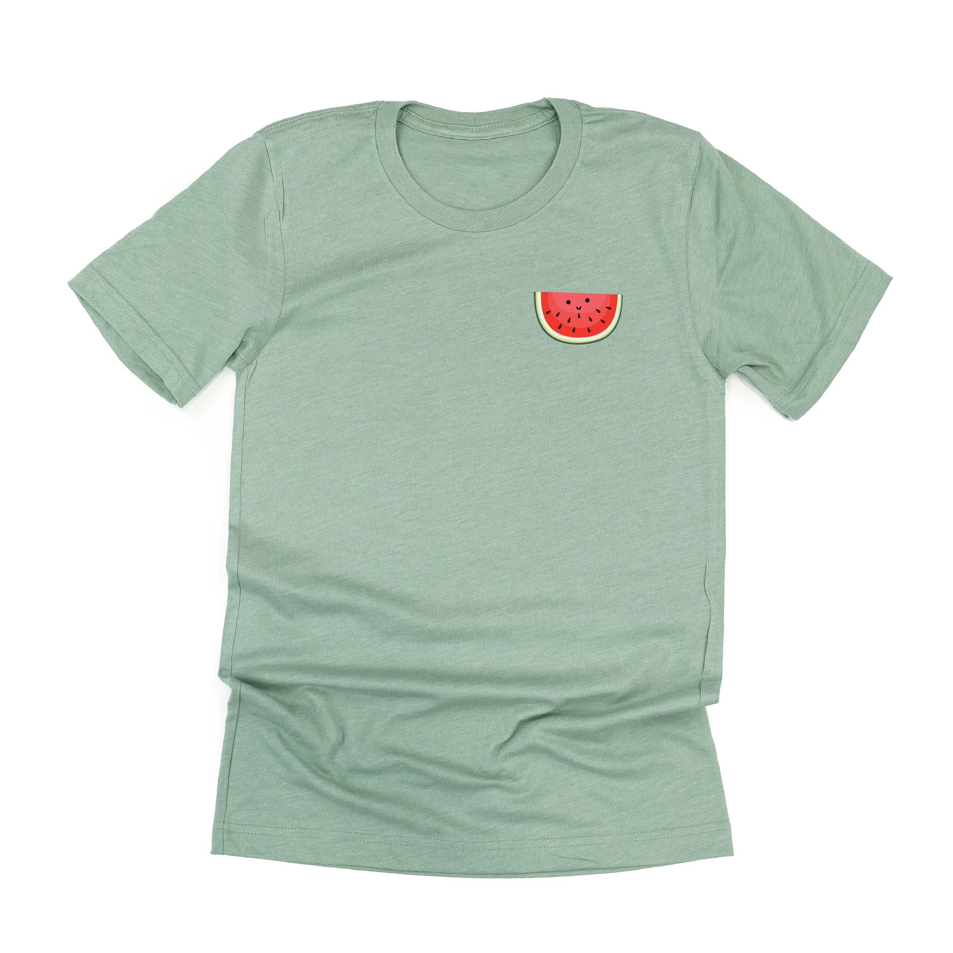 Pocket Fruit (Front) w/ Group of Smiley Fruit (Back) - Unisex Tee