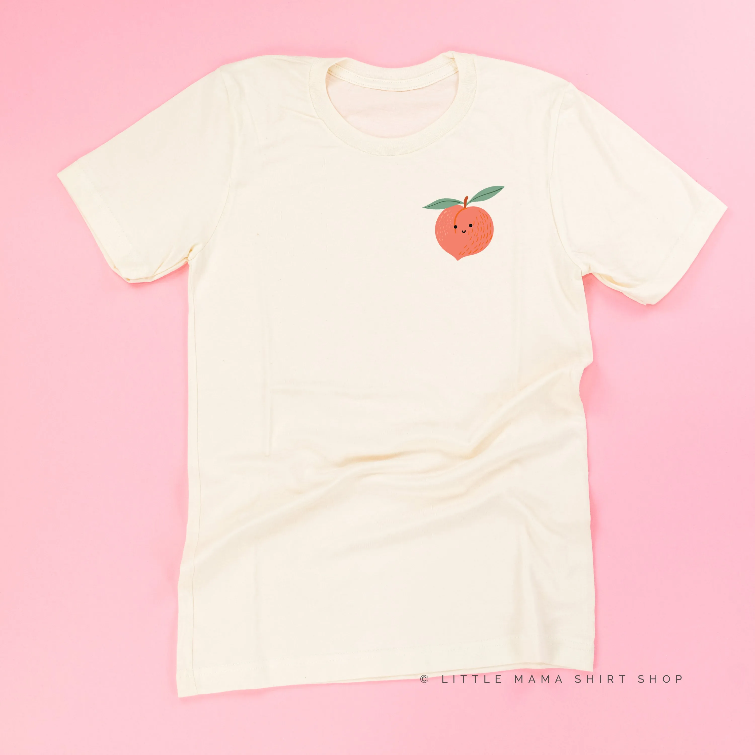 Pocket Fruit (Front) w/ Group of Smiley Fruit (Back) - Unisex Tee