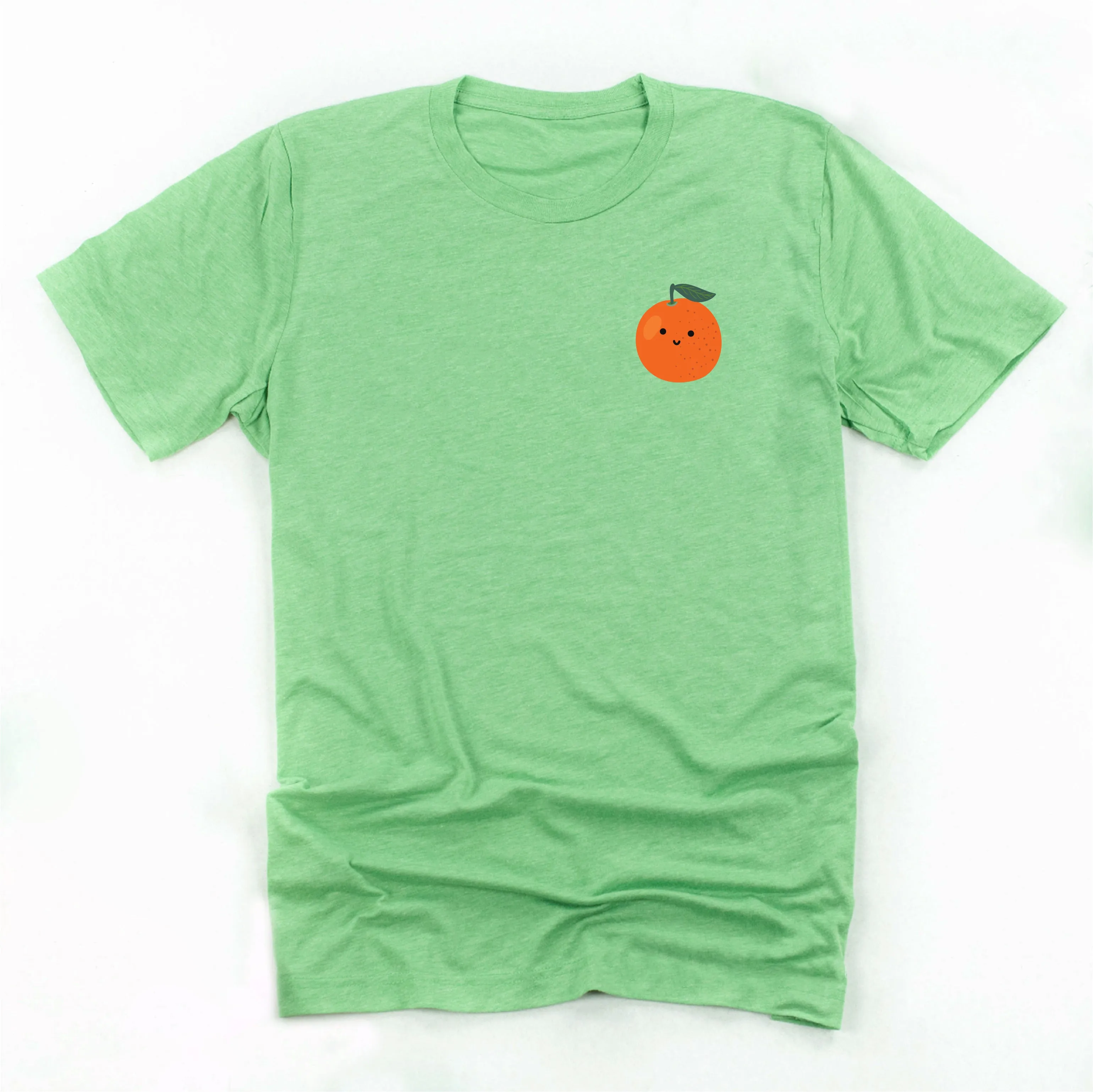 Pocket Fruit (Front) w/ Group of Smiley Fruit (Back) - Unisex Tee