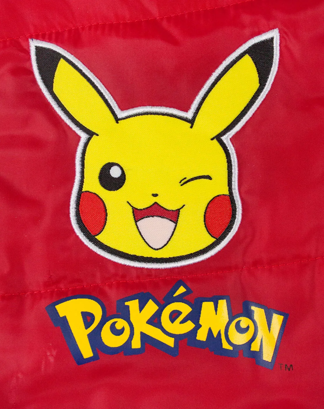 Pokemon Boys Red Long Sleeve Rain Coat