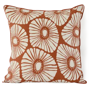 Retro Flowers Spice Cushion Cover, 45cm