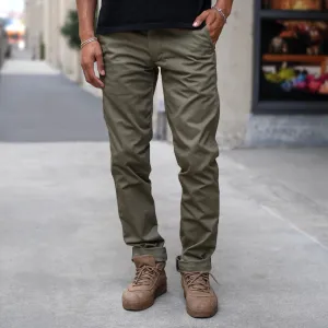 Rivet Chino Olive Flight Mercerized Twill