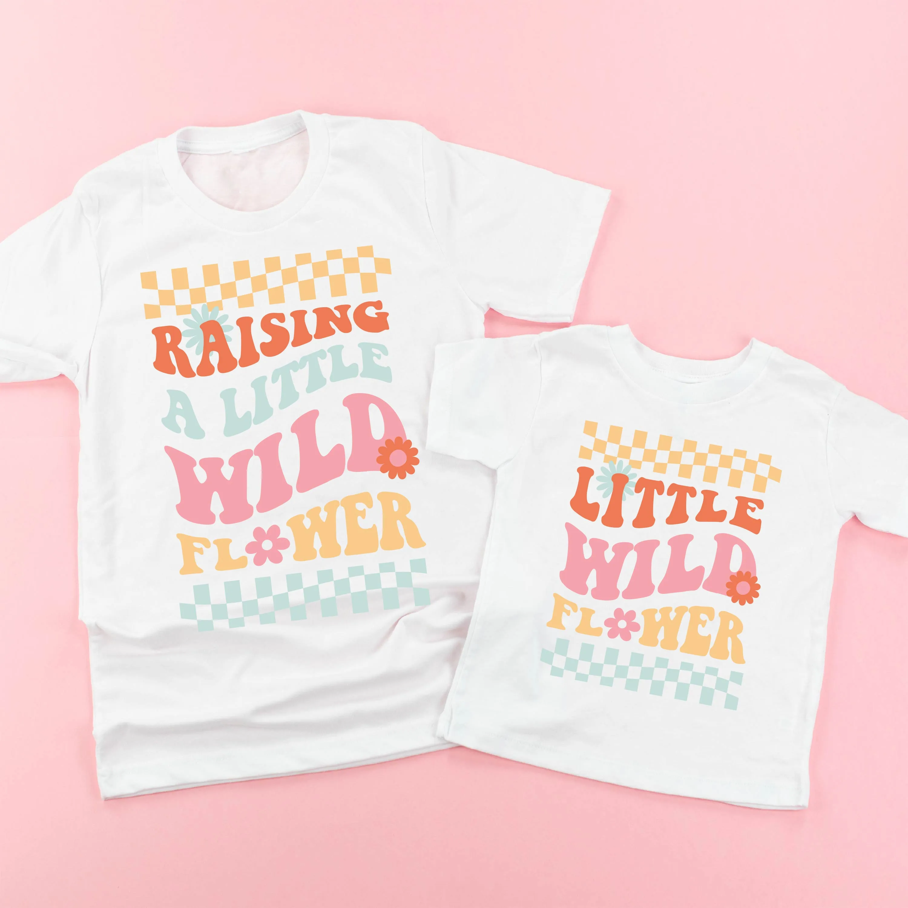 THE RETRO EDIT - Raising a Little Wildflower (Singular) / Little Wildflower - Set of 2 Shirts