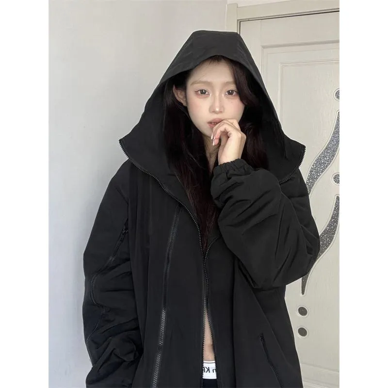 Unisex Full Zip Raincoat Hooded Jacket