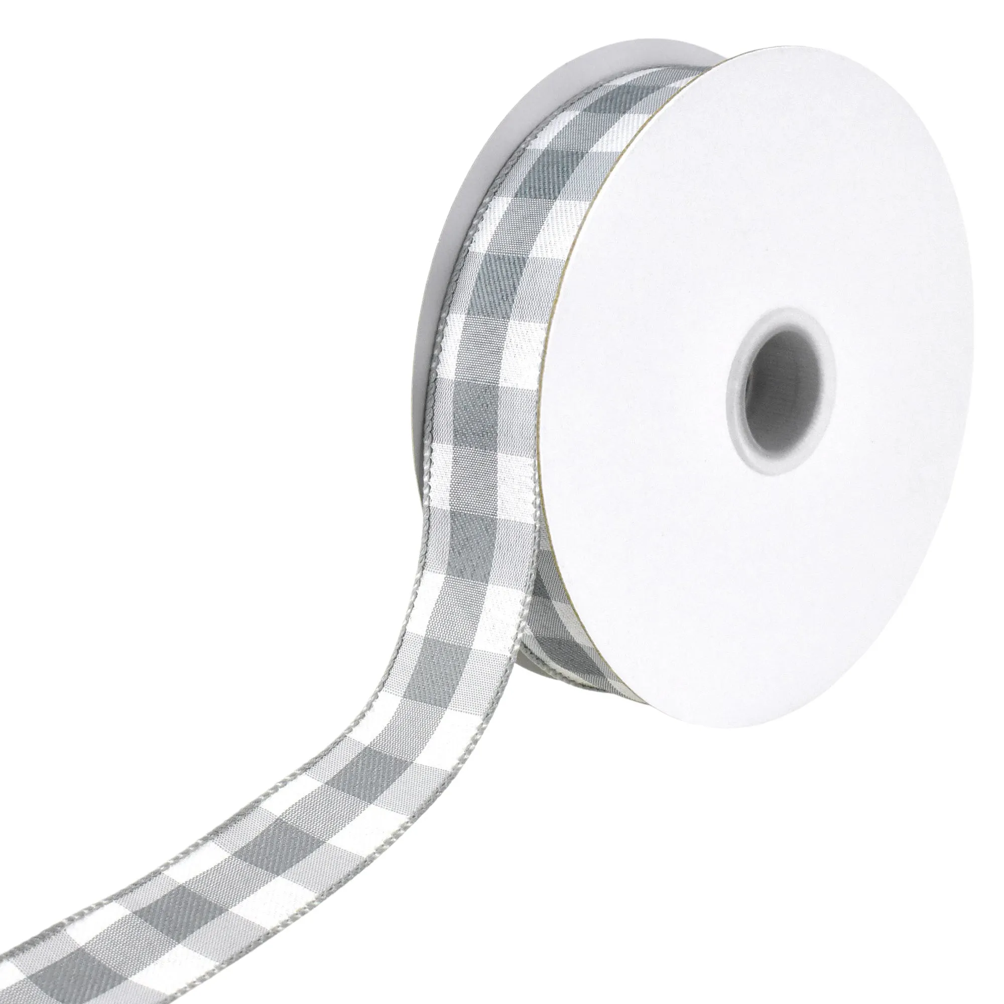 White Buffalo Plaid Wired Ribbons