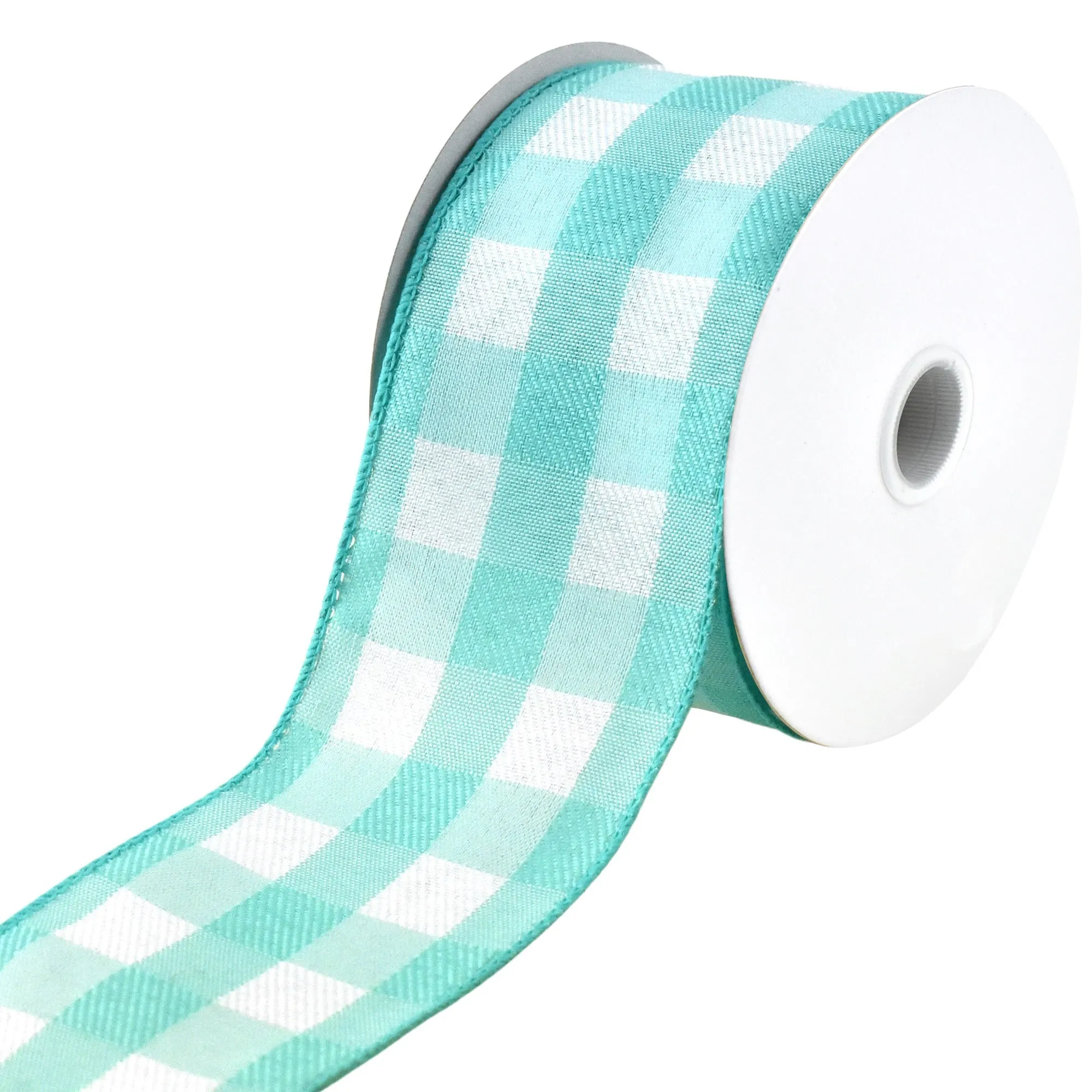 White Buffalo Plaid Wired Ribbons